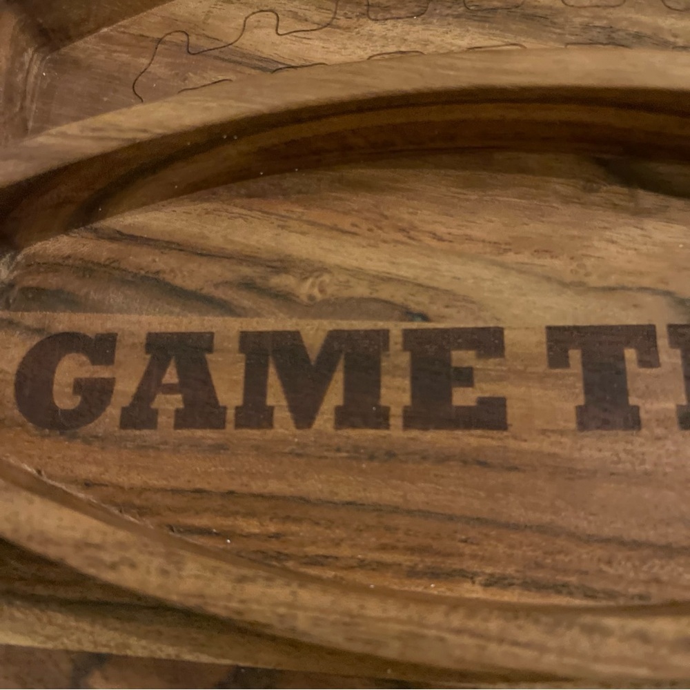 🏈 NEW/UNUSED Game Time Football Charcuterie Snack Tray - Picture 7 of 11